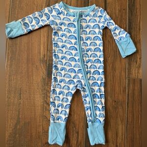 Little Sleepies Blue Rainbow Zippy